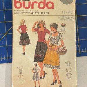 Burda Vintage Women's Dress Pattern 2 9050 NEW Size 46 & 48